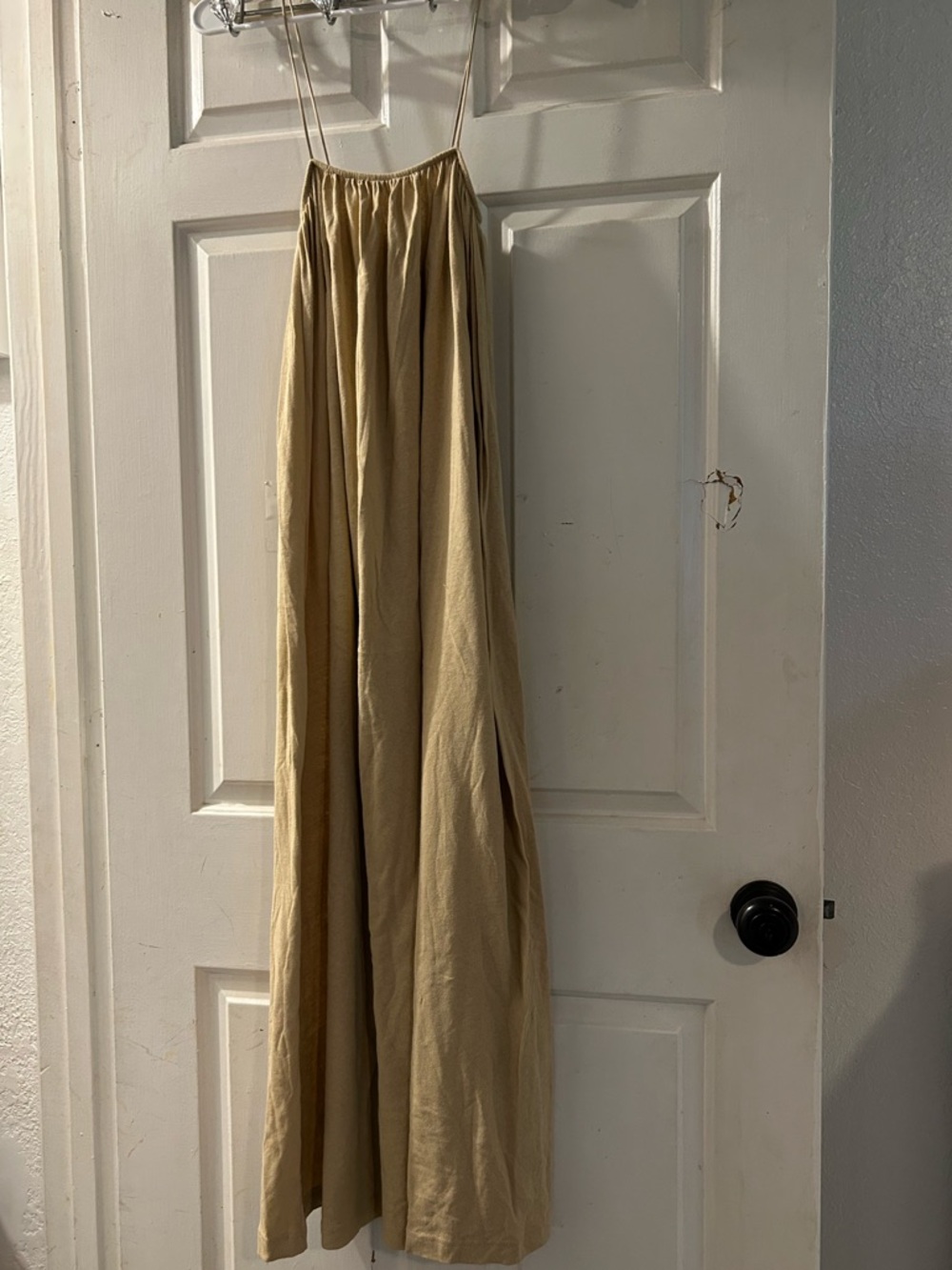 Zara Beige Maxi Slip Dress